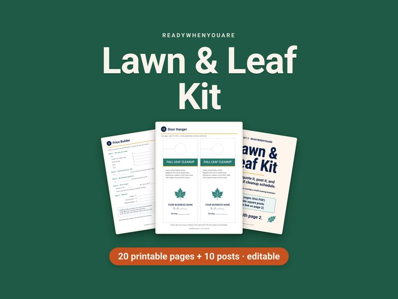 Lawn & Leaf Kit cover