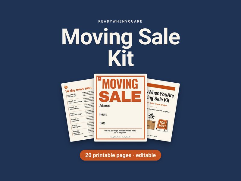 Moving Sale Kit cover