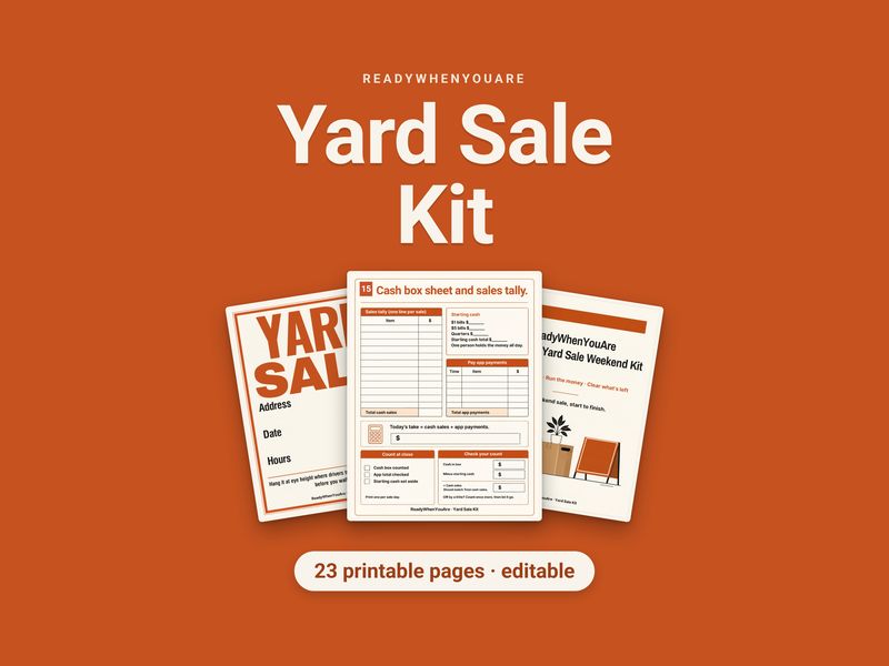 Garage & Yard Sale Weekend Kit cover